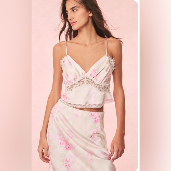 ASH MYSTERY- NWT Satin Floral Cami - Picture 4 of 4